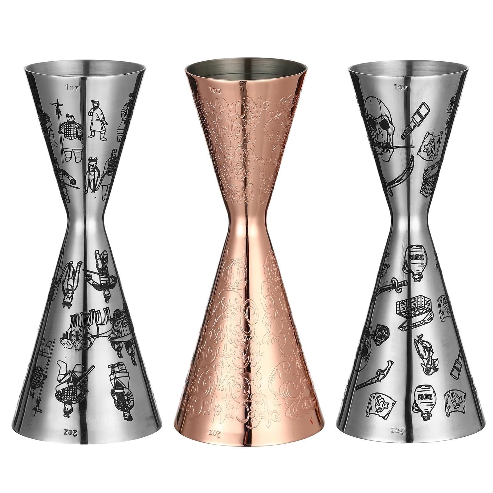 Cocktail Messbecher 30/60 Ml & 30/45 Ml Barwerkzeug Edelstahl | Silver 30 60ml