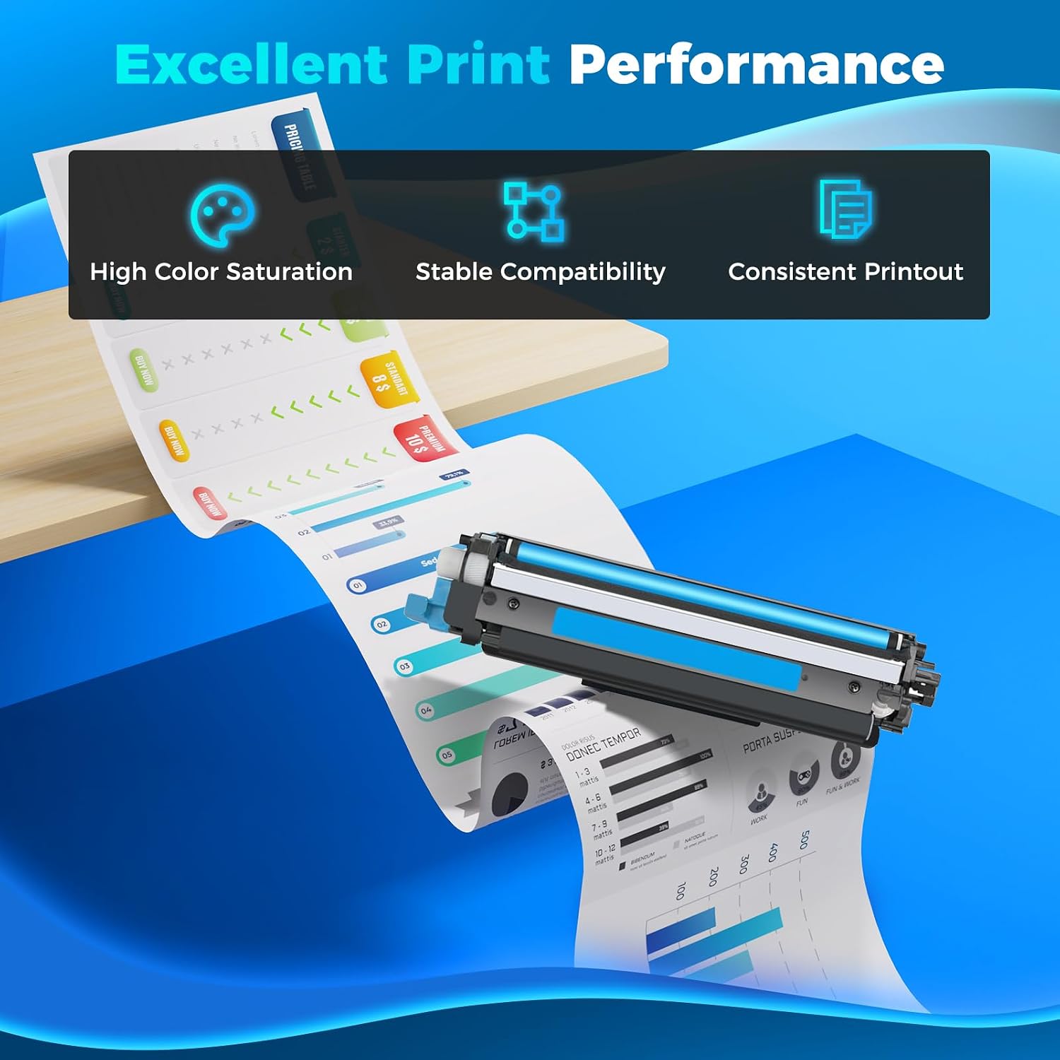 haikyuu TN221 TN225 High Yield Toner Cartridges 4 Pack for Brother TN-221 TN-225 Toner Cartridge Compatible with MFC-9130CW MFC-9330CDW HL-3140CW HL-3170CDW HL-3180CDW Printer