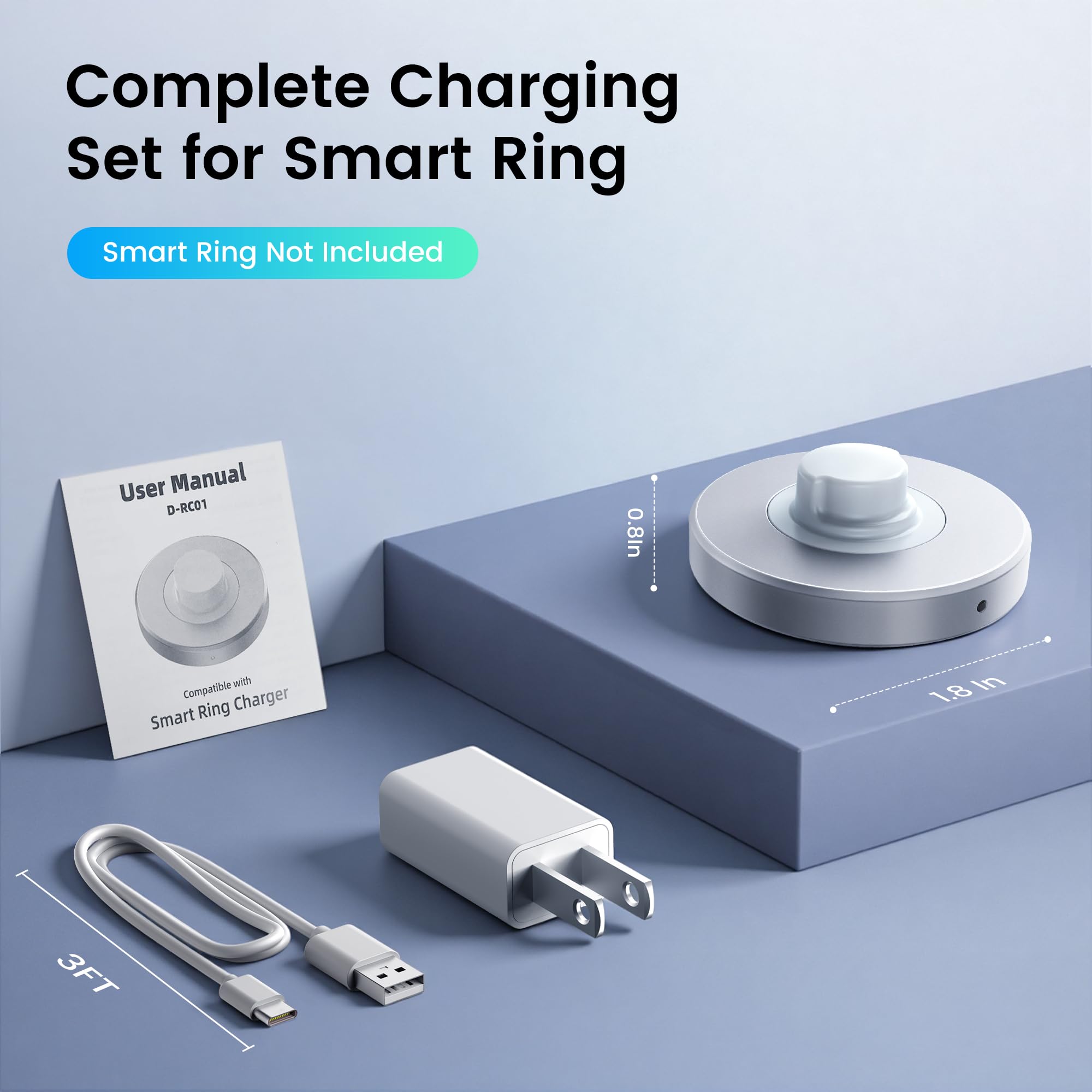 Amazon.co.jp: Ou-ra Smart Ring Gen 3充電器に対応 - サイズ6 - 高速 