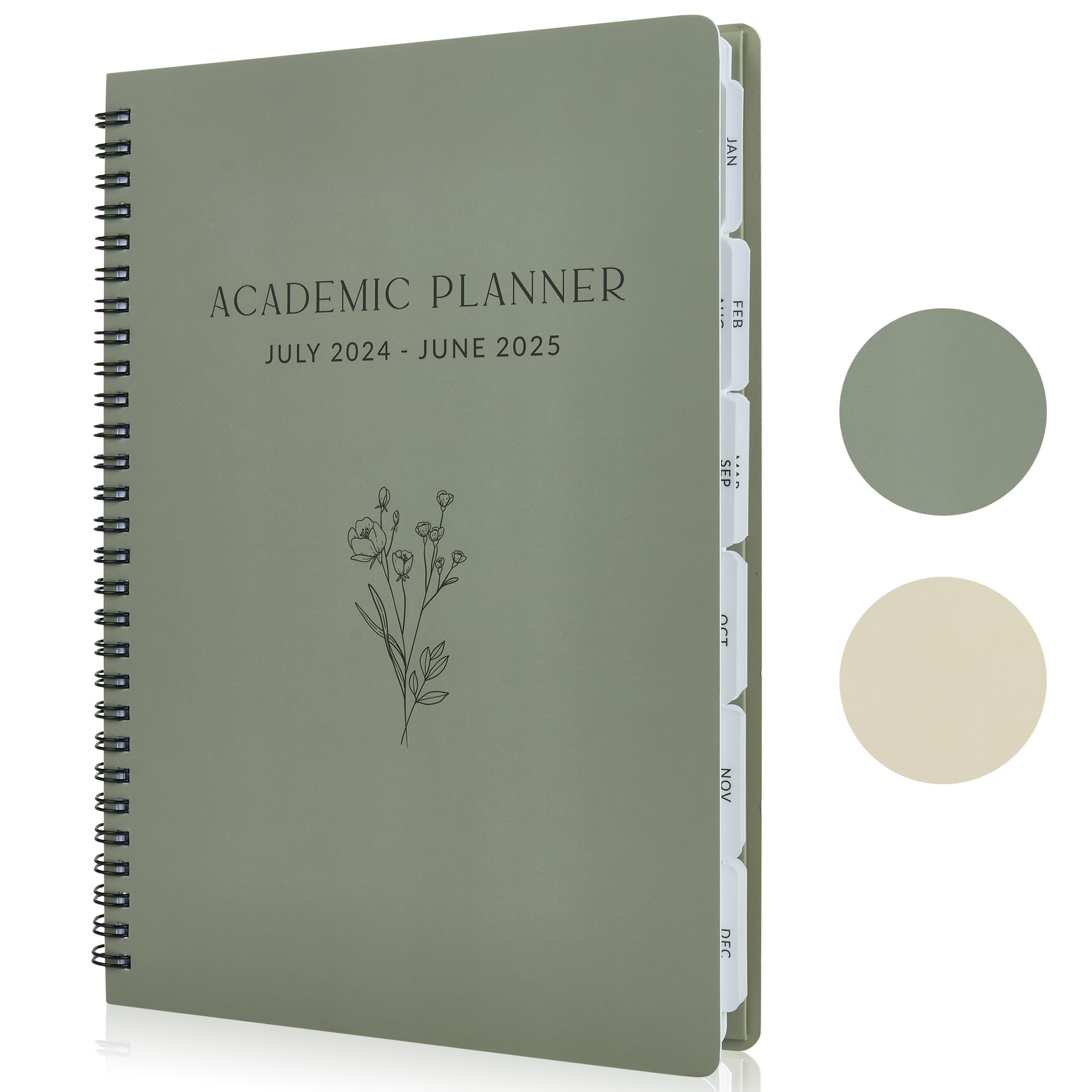 Snapklik.com : Beautiful 2024-2025 Academic Planner - A 7" X 10" Daily ...