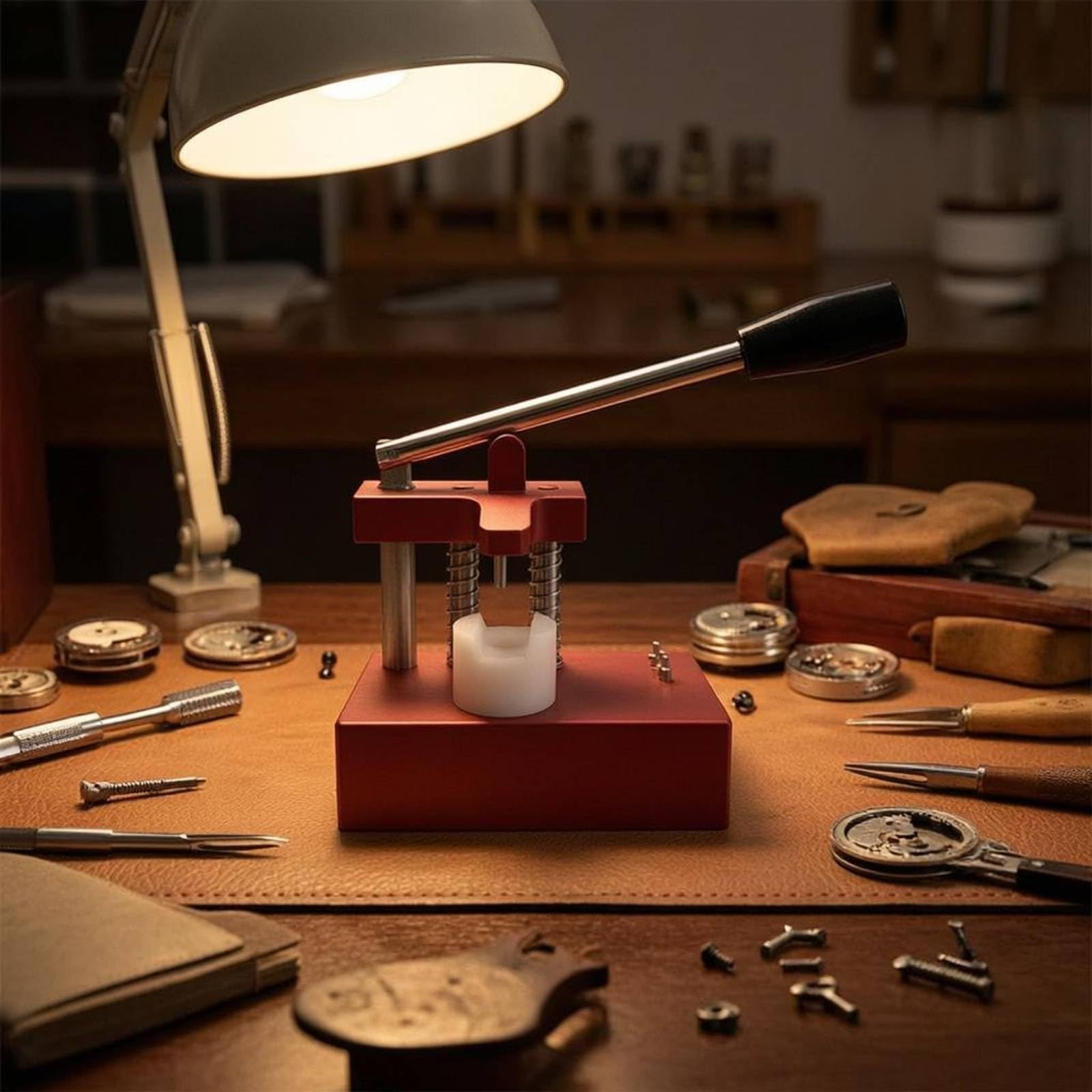 Estrattore Tubi Orologio in Metallo Attrezzo Precisione Orologio Impugnatura Nera Strumento Manuale per Orologiai, Laboratorio di Orologeria