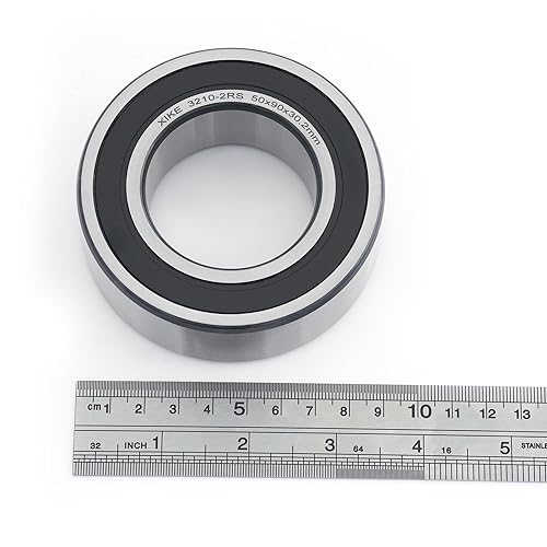 Miniatura 30 de XIKE 1 Pcs 3206-2RS/5206-2RS Sealed Angular Contact Ball Bearing 30x62x23.8mm Double Row, Fits DIY/CNC/Motor/Auto A/C, Water