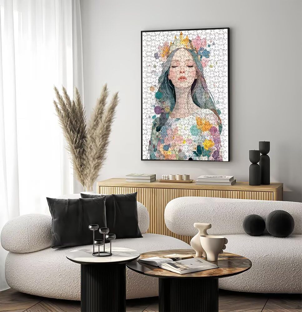 Dziewczyna Jest Piękna, Klasyczna Puzzle 5000 Sztuk Dorosłych BLQSBGA7-358 | Wyzwanie Zagadki, Gry Logiczne Cała Rodzina, Stres, Wystrój Domu Miłośnicy Puzzle