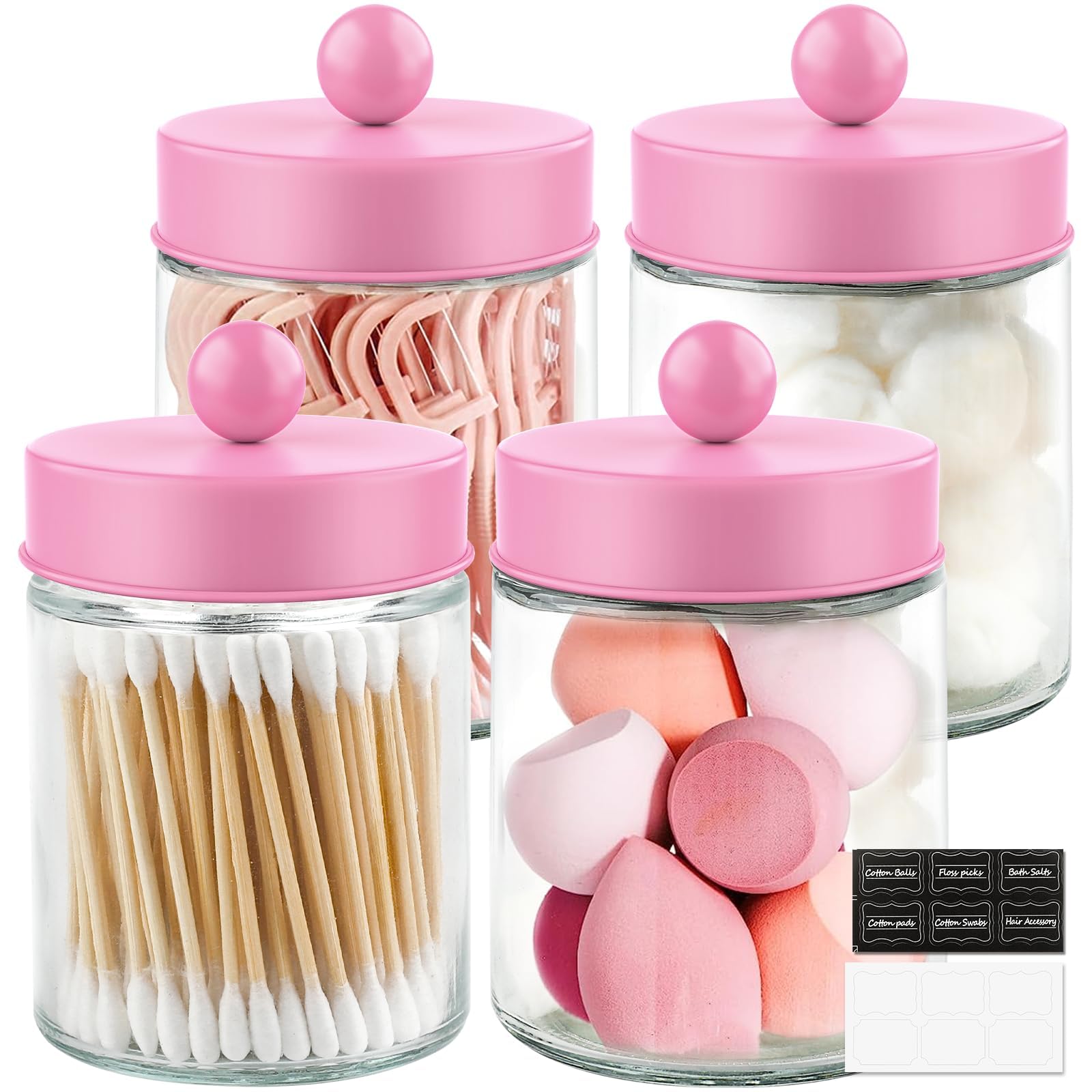 Paquete De 2 Frascos De Boticario De Vidrio Con Tapa Panama, image size:1600x1600