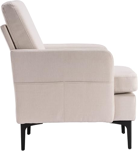 Miniatura 8 de Pvillez Silla decorativa sillas de sala de estar sillas de dormitorio para adultos silla lateral de sofá individual sillón de lectura moderno y