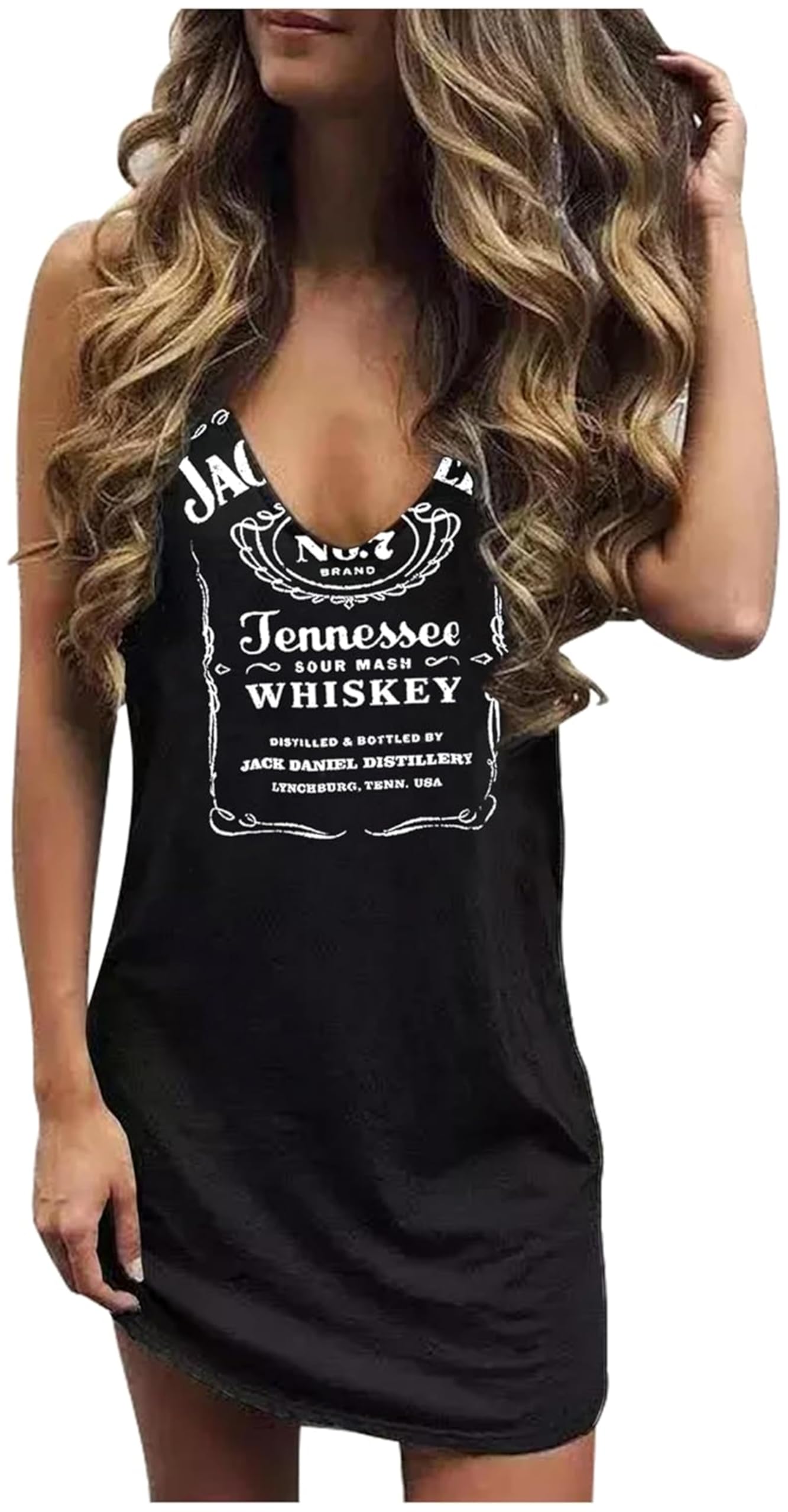 CHUNTIANRAN Mini Dress for Women Swimsuit Coverup Beach Hawaiian Tank Dress