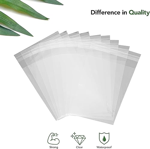 Miniatura 3 de Bolsas de celofán de 5 x 5 pulgadas, paquete de 200 bolsas transparentes autoadhesivas resellables para galletas, dulces, pasteles, recuerdos de