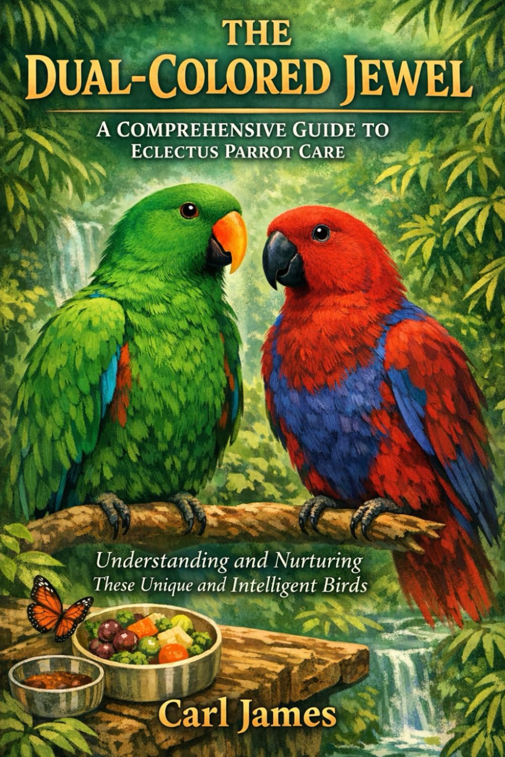 THE DUAL-COLORED JEWEL: A COMPREHENSIVE GUIDE TO ECLECTUS PARROT CARE: Understanding and Nurturing These Unique and Intelligent Birds