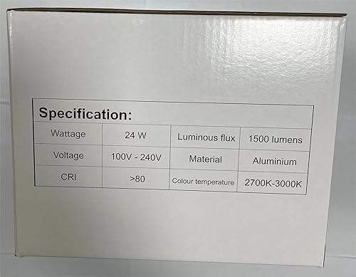 Miniatura 14 de Paquete de 2 lámparas de pared para exteriores de 24 W, IP65, lámpara de pared moderna de 3000 K, blanco cálido para patio, puerta delantera,