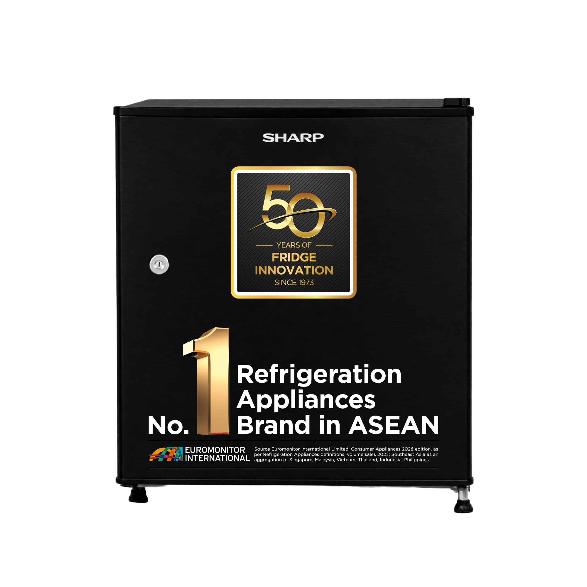 SHARP 50L Mini Fridge - Compact & Energy Efficient -10