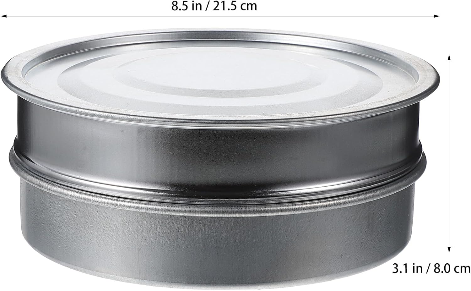 Stainless Steel Sprouting Tray Set with 20Cm Mesh Screen and Galvanized Base Cover for Home Gardening Seed Germination and Plant Sprouts Growing