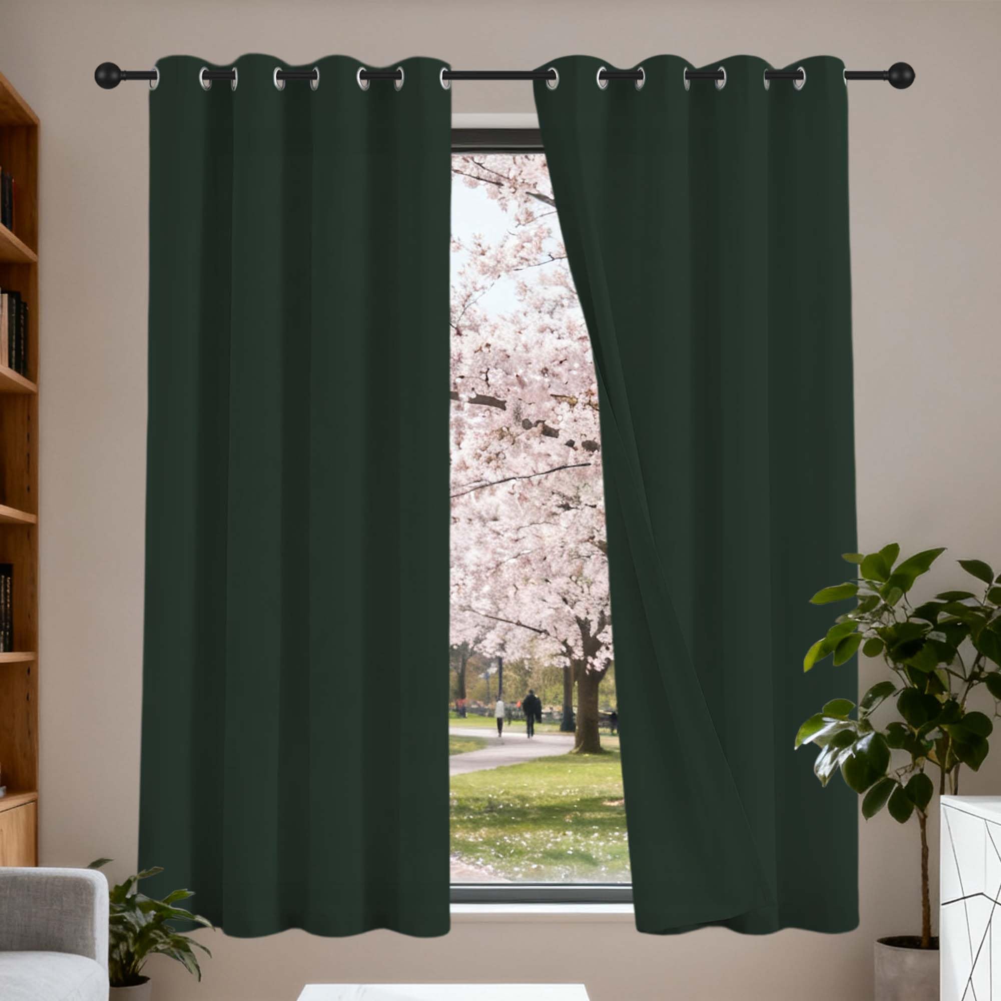 Rideau vitrage occultant pour créer une ambiance cocooning et isolante dans votre salon