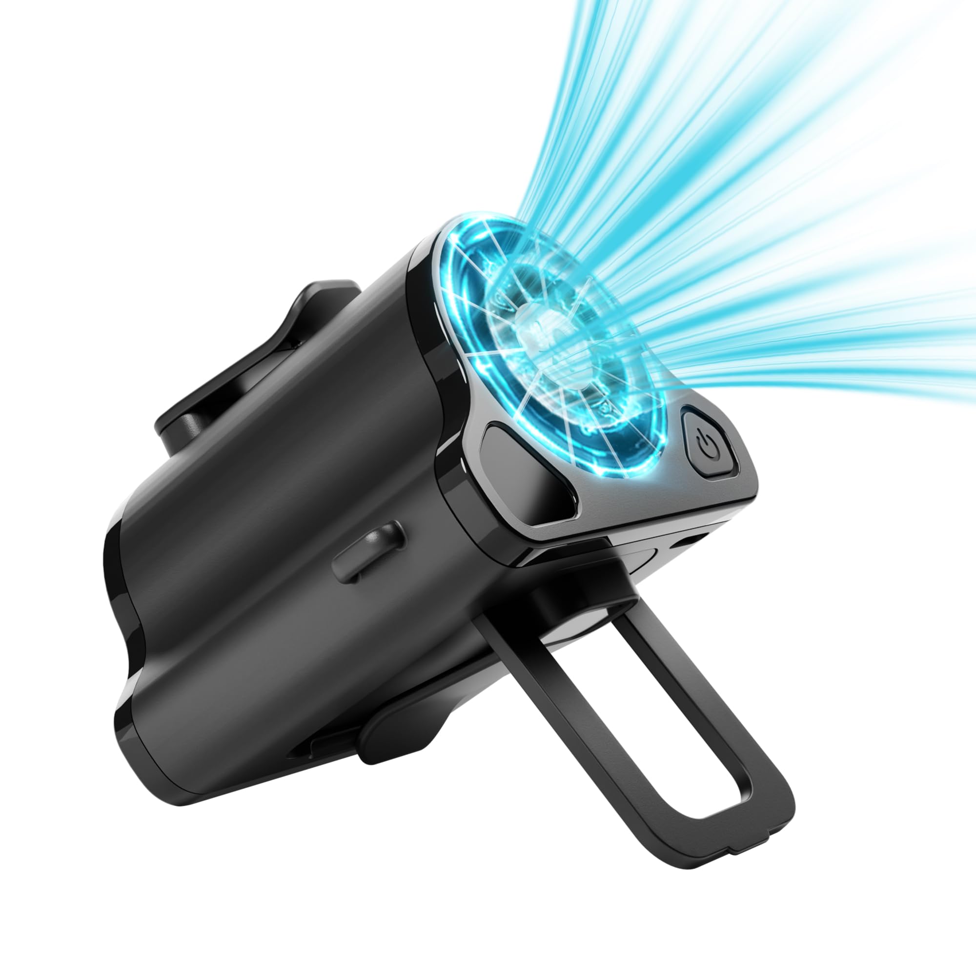 Portable Waist Fan 10000mAh Rechargeable Battery w LED Display with 5 Speeds 12000RPM Strong Airflow Low Noise Hands-Free