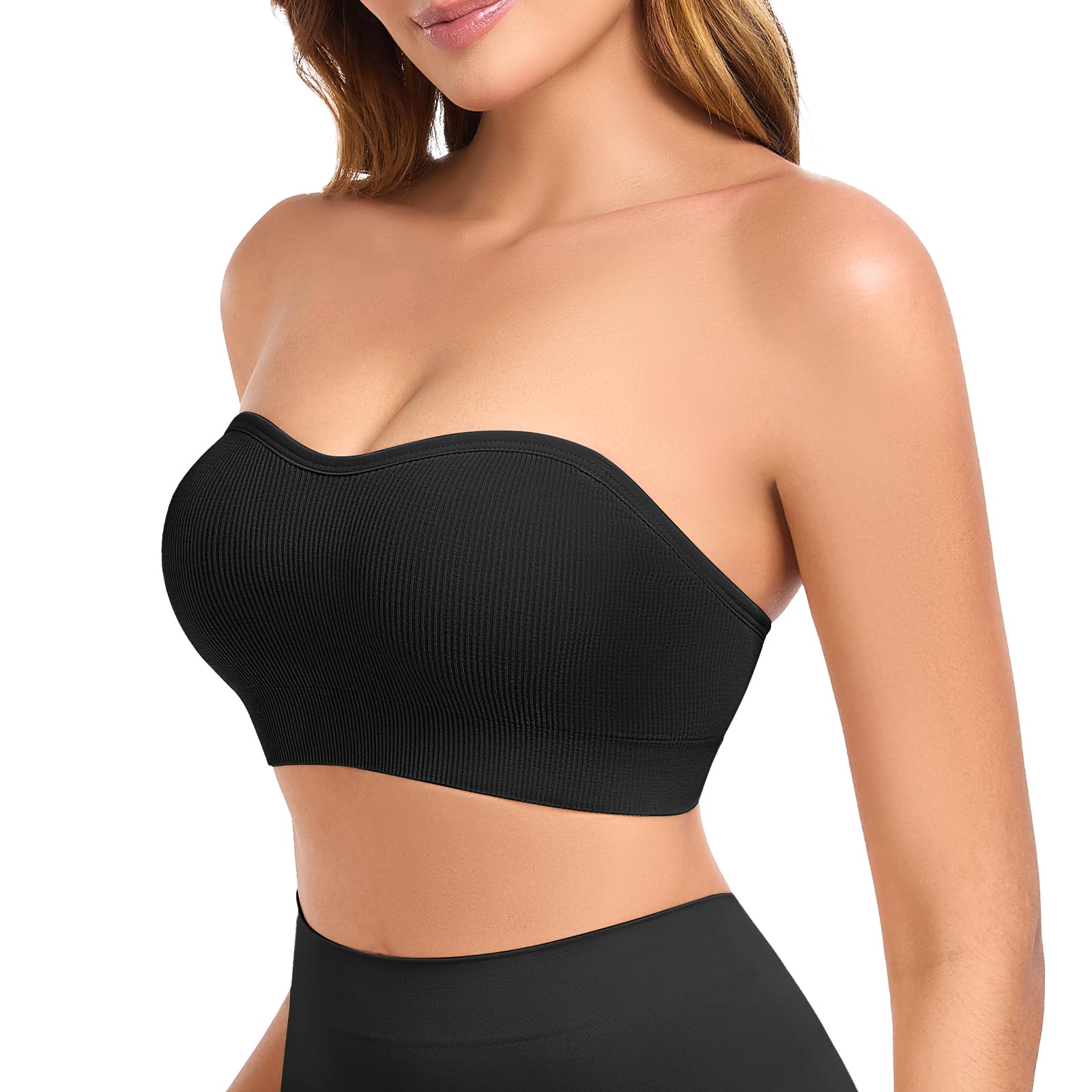 Strapless Bra with Clear Straps