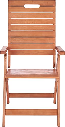 Miniatura 6 de SAFAVIEH Outdoor Collection Rence - Sillas plegables (2 unidades), color marrón natural