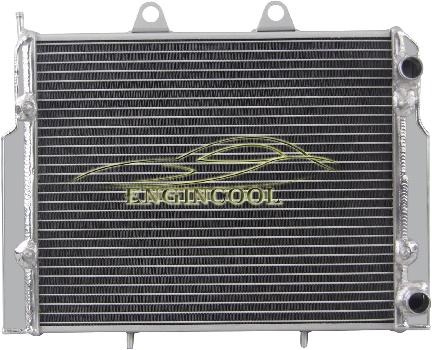 2 Row Aluminum Radiator for 2007-2017 Polaris RZR570 RZR800 RZR800S RZRS 800 RZR 4800 08 09 10 11 12 13 14 15 16
