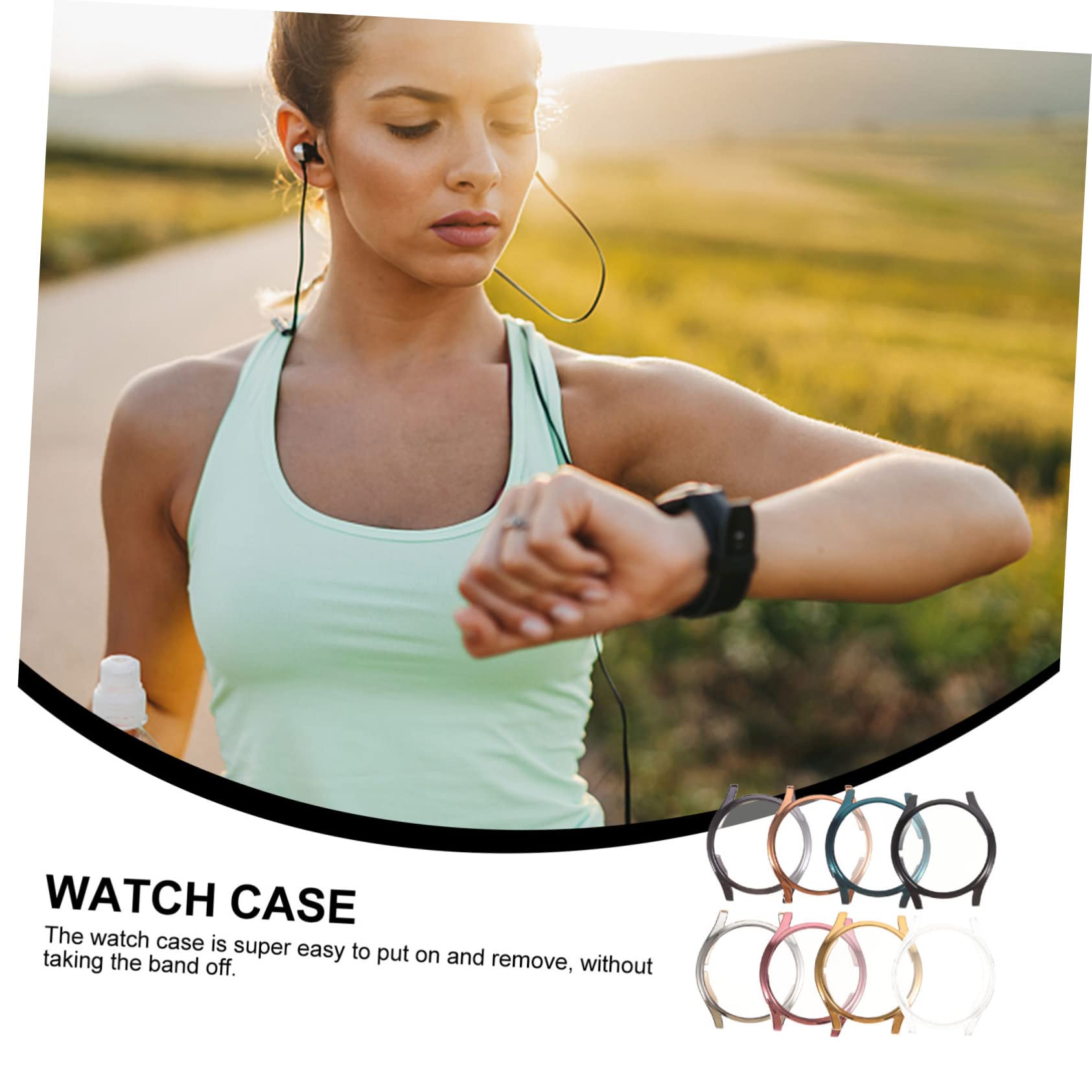 DOITOOL Pièces Coque Coques De Smartwatch Pratiques Boîtier De Montre Intelligent Résistant à l'usure Montre Pare-Chocs Couvertures Élégantes Couverture Anti-Rayures Souple TPP