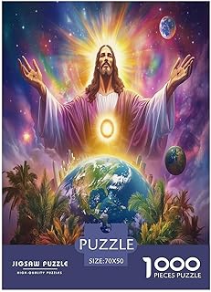 Comprar Jesús Puzzle De 1000 Piezas Rompecabezas para Adultos Rompecabezas 1000 Piezas para Adultos para Amantes O Amigos Rompecabezas Imposable 70x50cm/1000pcs