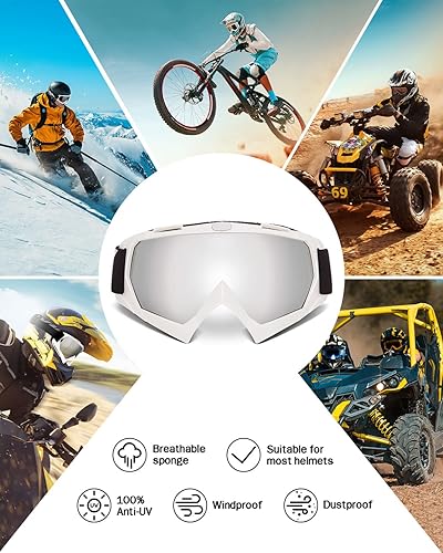 Miniatura 5 de KEMIMOTO Gafas de motocross y ATVUTV con protección anti UV