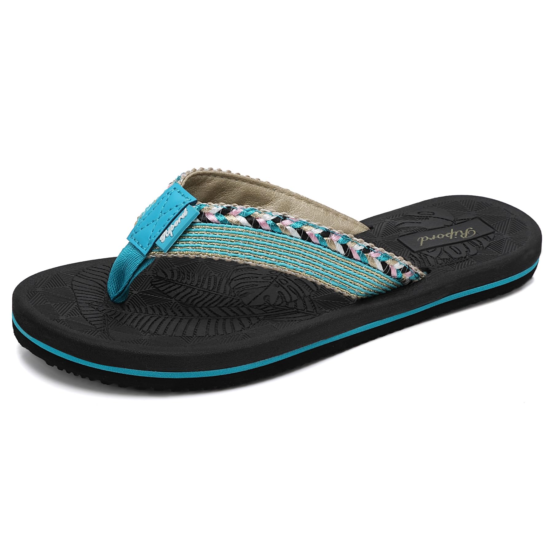 Ripord Damen Zehentrenner Bequeme Rutschfeste Flip-Flops