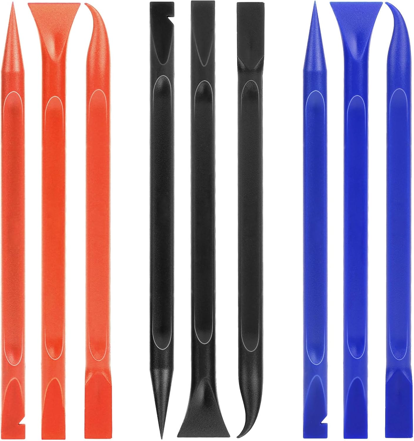 9 Pieces Plastic Paint Scraper Tool for Tight Spaces, Multi-Purpose Non-Scratch Pen-Shaped Kitchen Crevice Cleaning Scraper Tool for Cleaning Stickers, Labels, Food, Oil Stains