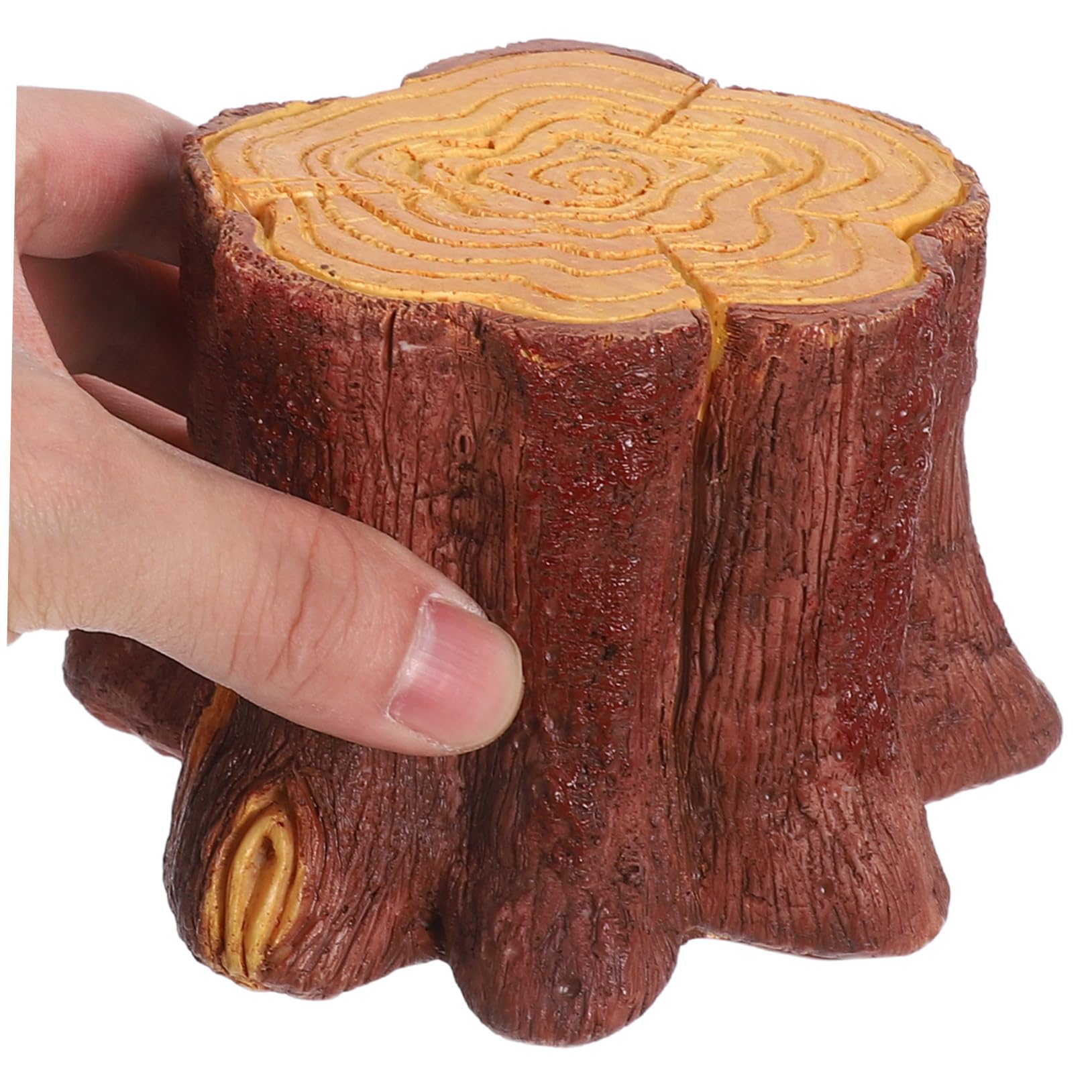 Lampada da Tavolo LED Effetto Fiamma in Resina Forma di Tronco Luce Notturna USB con Fiamma Tremolante Decorazione Portatile per Festa Natalizia e Halloween