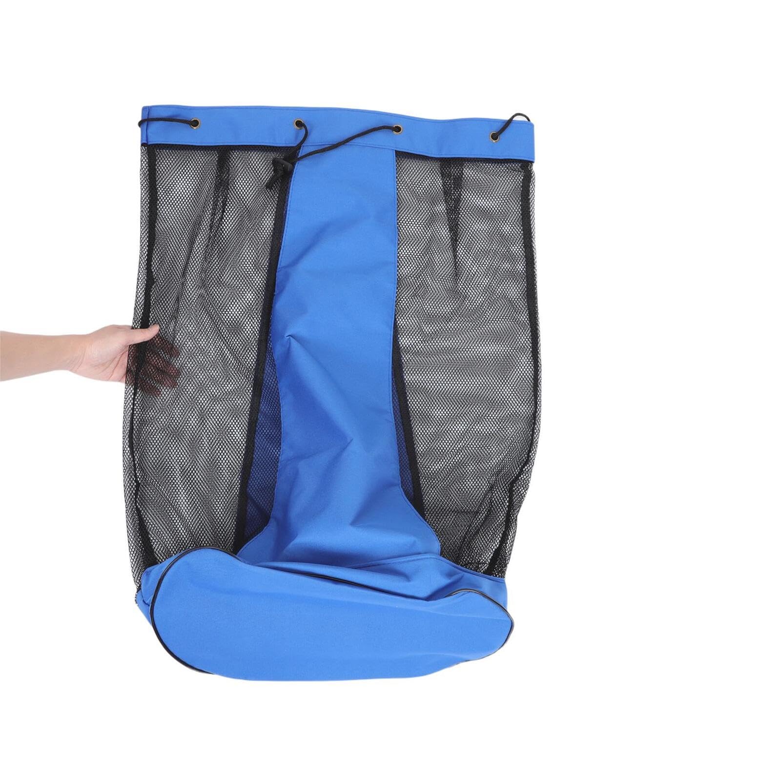 Grande Borsa a Rete Coulisse per Attrezzatura Sportiva Borsa Porta Palloni da Calcio e Basket Tracolla Regolabile per Palestra e Allenamento