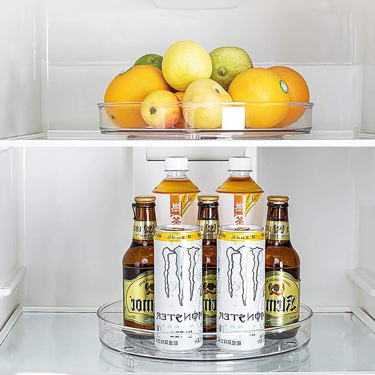 Lazy Susan Turntable Organizer for Refrigerator, Round 10