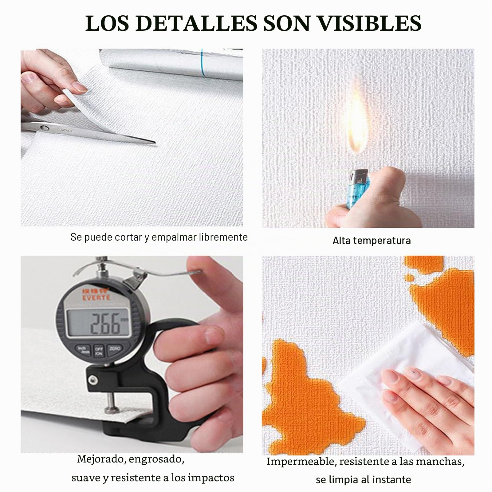 Genérico Papel Pintado Aislante Autoadhesivo De 9 Mm De Grosor,Papel Pintado Aislante para Paredes Interiores,Impermeable Resistente a La Humedad,Protección Decoración De Paredes,Amarillo,50x280cm