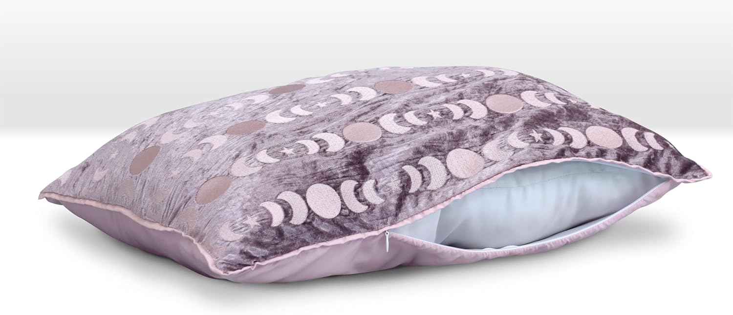 Lemon Tree Moon Phases Medium Purple/Pink Decorative Pillow