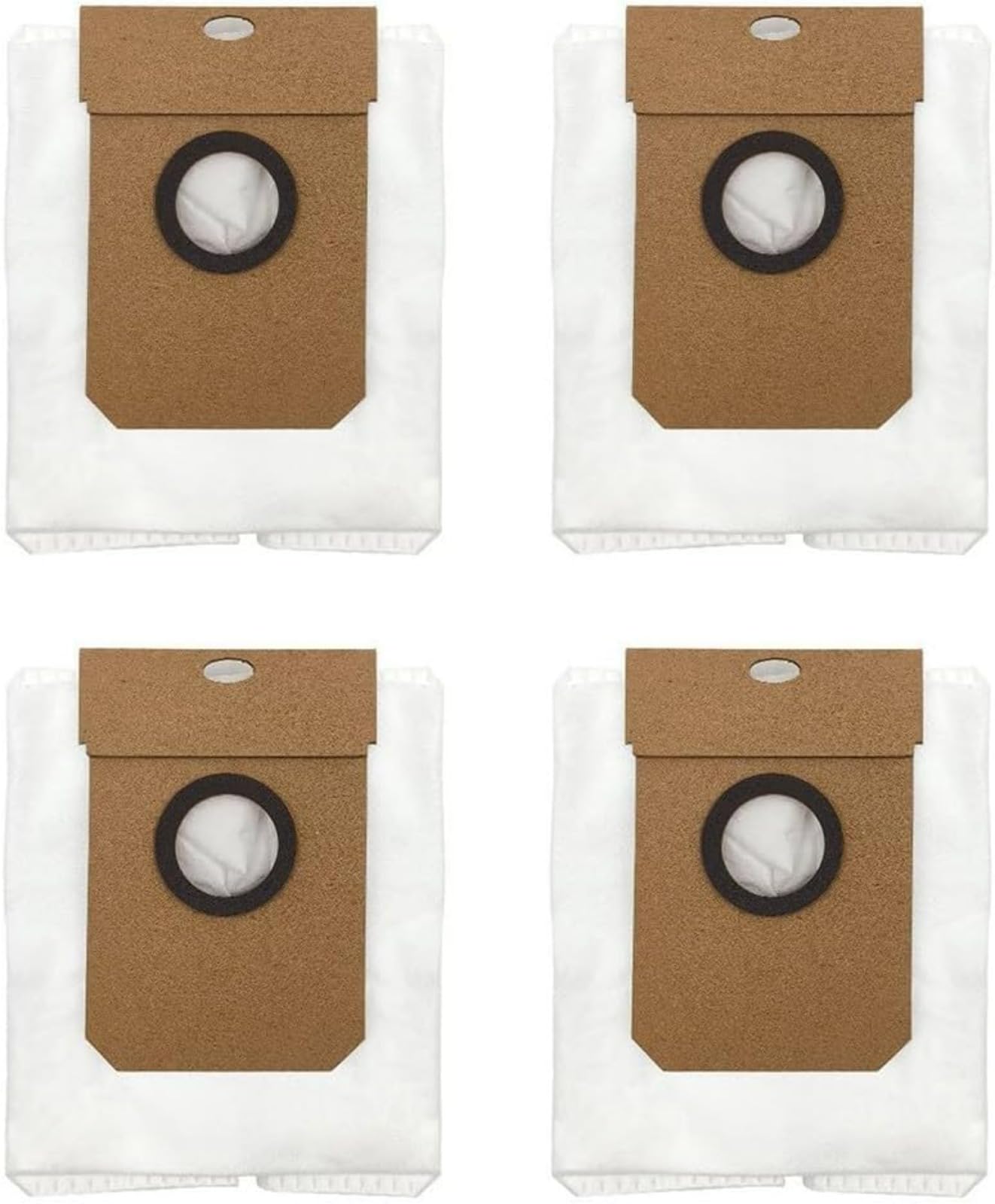 KWJTOY Paquete de 4 Bolsas de Polvo para Eternal Home Robot Aspiradora para Cecotec para Conga 7490 7290, Filtro Bolsas de Polvo