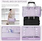 BJLFS Gym Bag Womens Men with Shoes Compartment and Wet Pocket,Travel Duffel Bag Sport Gym Tote Bags Weekend Overnight Bag