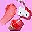 Lip Smacker Hello Kitty Lip Balm, Ice Cream Flavored Moisturizing, Smoothing Soft Shine, Hydrating & Protecting Fun Tasty Flavors, Cruelty-Free - Ice Cream(Packaging may vary)