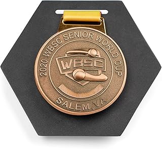 Medal Hanger Display, Black Medal Holder Wall Hanger for Single Medals, Sports Medal Rack for Gymnastics Marathons Running Soccer Swimming Race (Hexagon)