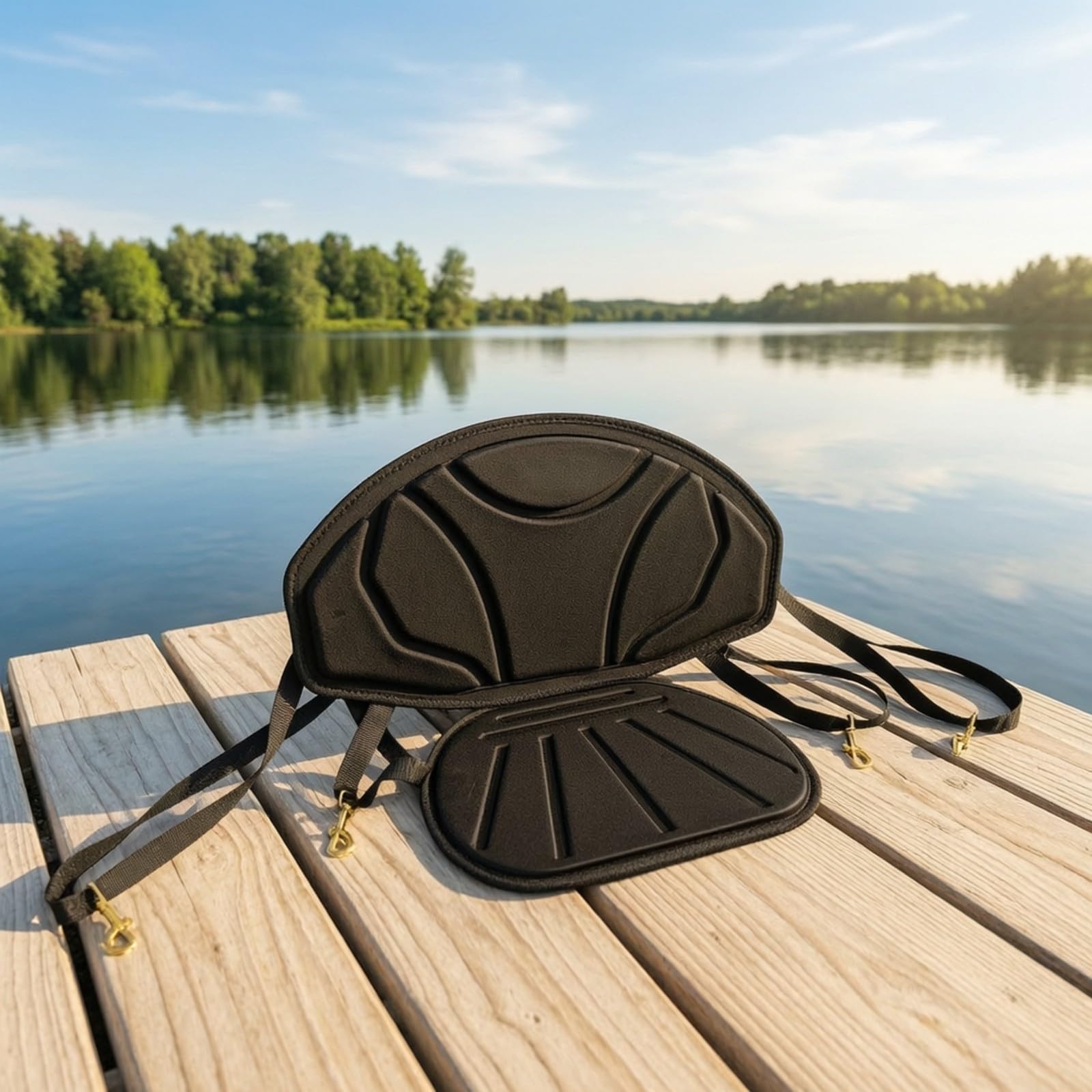 Gralara Asiento Kayak con Respaldo | Impermeable, Cojín Asiento para Canoa, Universal, Paddle, Kayakistas