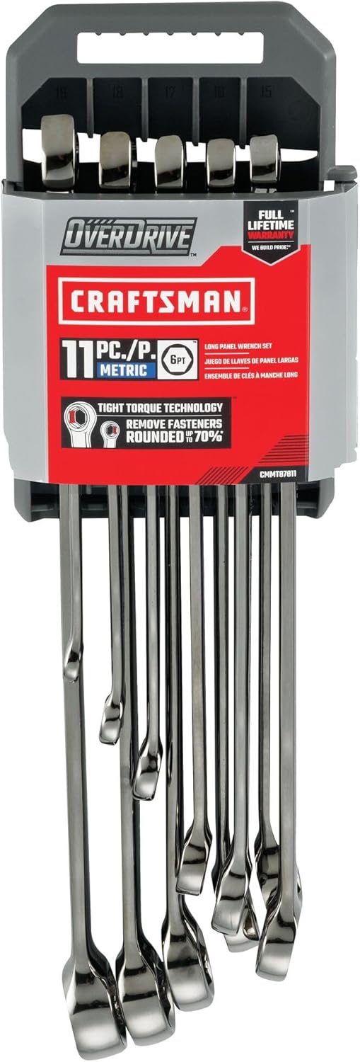 CRAFTSMAN OVERDRIVE 11-Piece Metric Wrench Set (CMMT87811) - Image 7