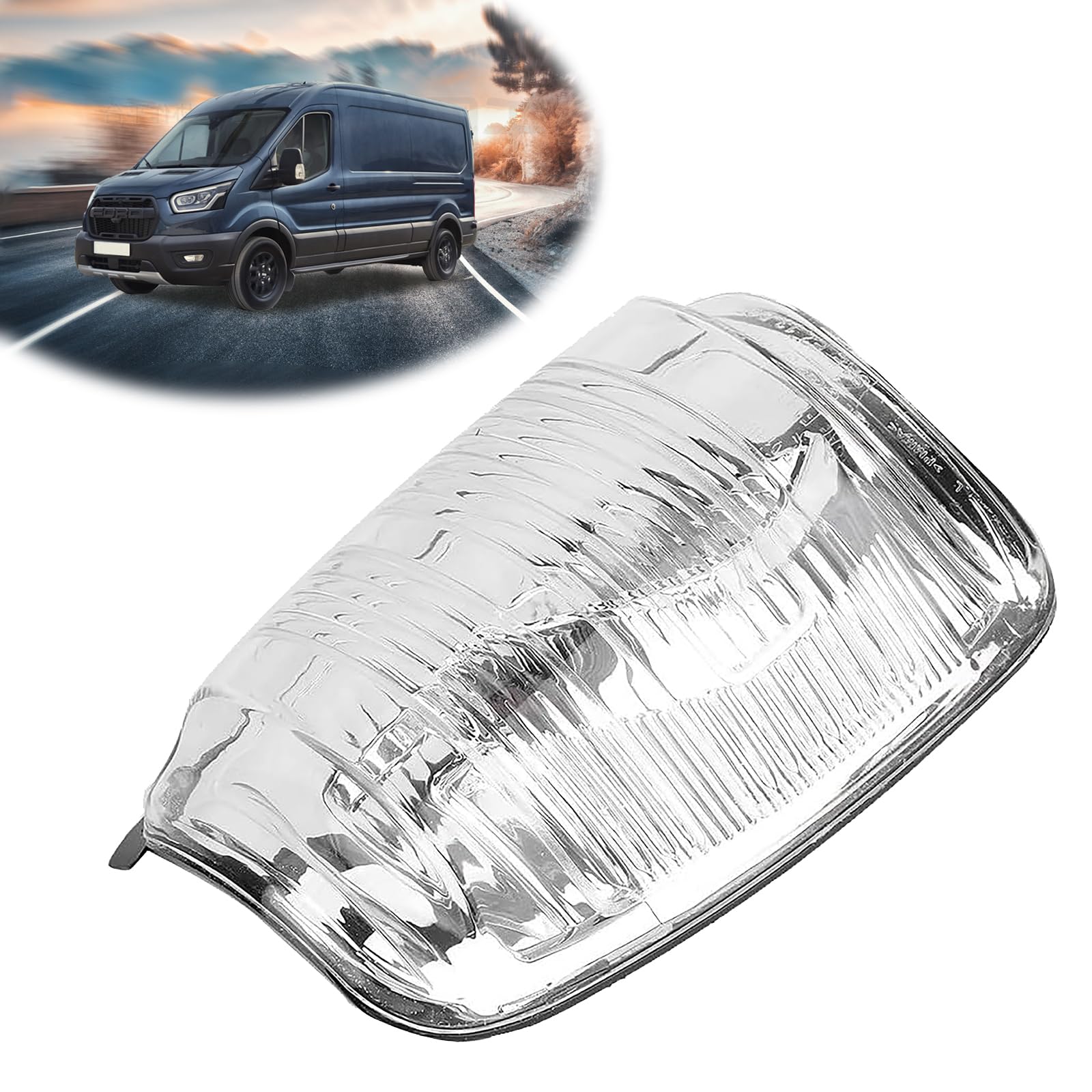 Lente Indicatore Specchietto Retrovisore Per Ford Transit MK8 2014+, Trasparente, In ABS, Per Lato Sinistro O Destro