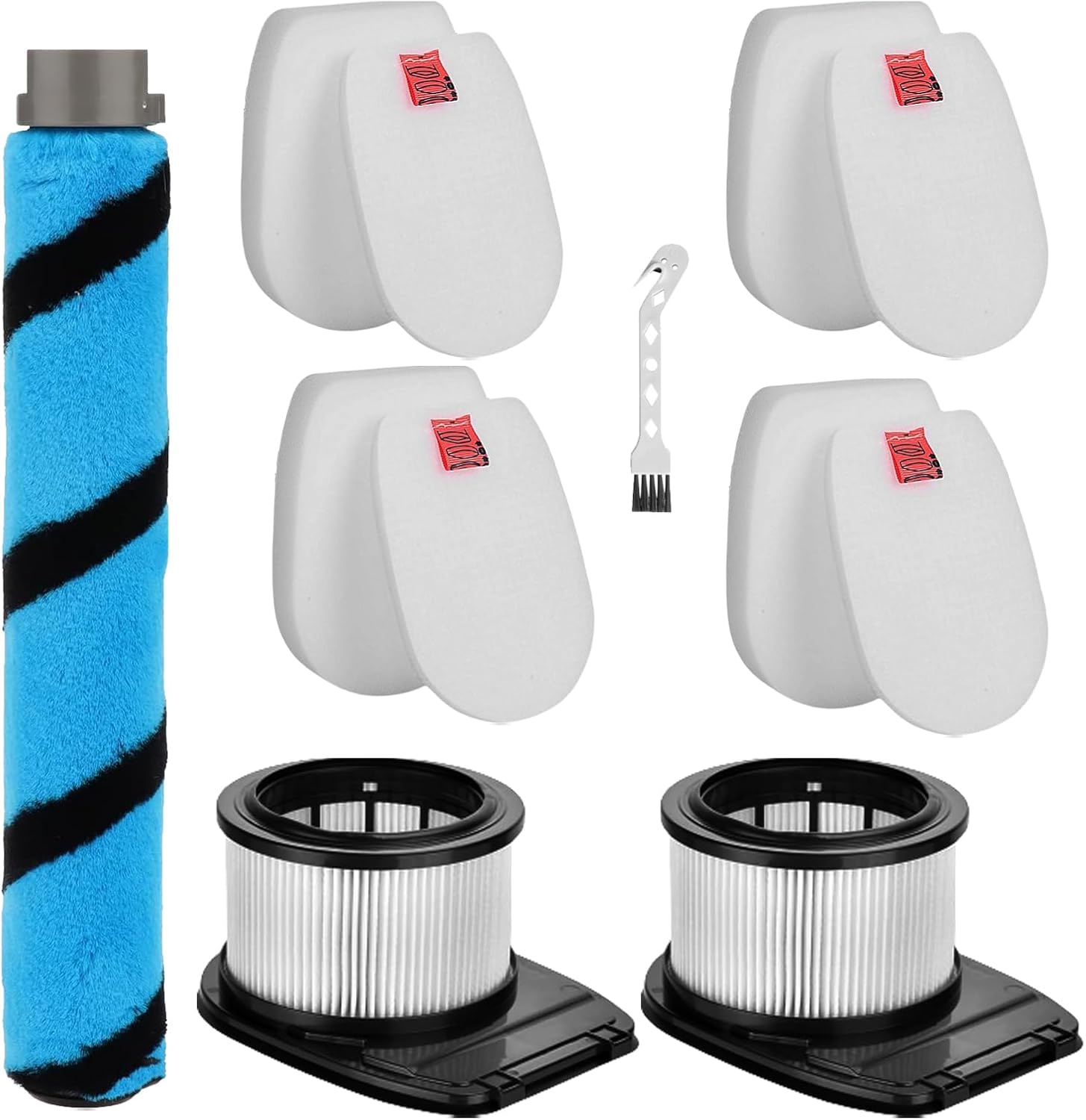 HEPA Filter Brush Roller Accessories Compatible with Shark IZ662H Vertex Pro Lightweight Duo Clean PowerFins Cordless Stick Vacuum Cleaner Replacement Parts XHFIZ500 XFFKIZ600 855FFJ362H