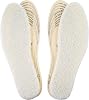 Frienda 2 Pairs Wool Shoe Insoles for Cold Weather Cut to Size Fluffy Shoes Insert Unisex All Size Inner Insole Cosy Warm with Dimension Chart Imitation Wool Insoles, Beige