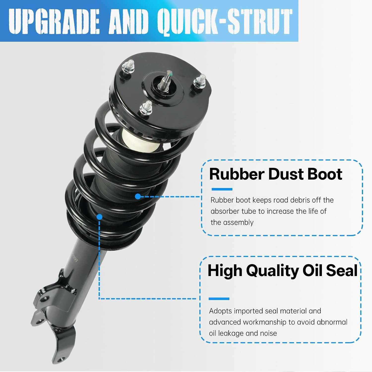 Front Struts Assembly w/Coil Spring Shock Absorbers Replacement for Dodge Challenger Charger 2012-2022 V6 3.6L RWD, 172665 Set of 2