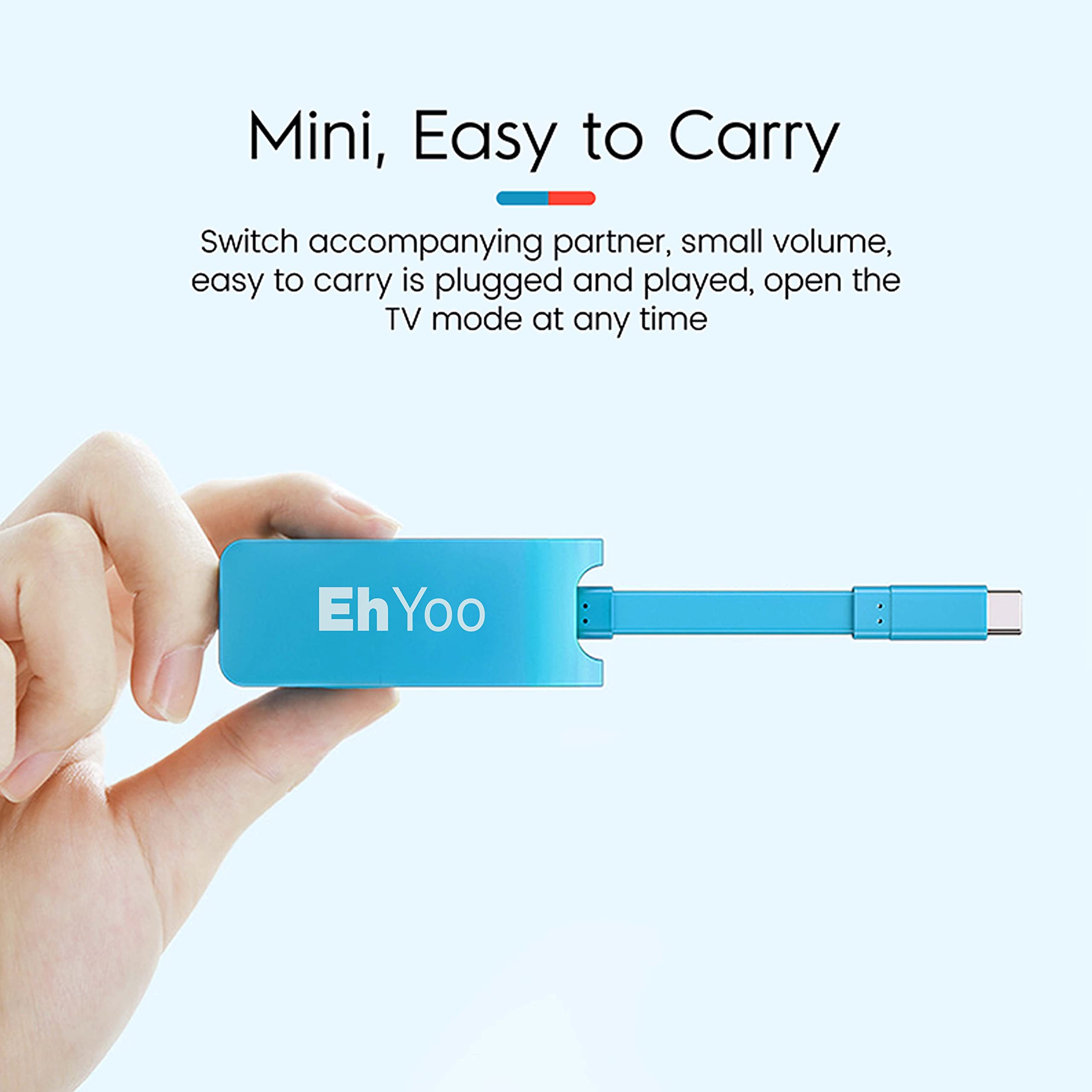 Przenośny adapter przełączający USB typu C na HDMI do trybu dokowania telewizora kompatybilny z Nintendo Switch, Steam Deck, Samsung Dex Station i S21/S20/Note20/TabS7 4K 60Hz do podróży
