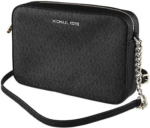 Michael Kors Bolso bandolera Jet Set para mujer Negro, Marrón, Vainilla