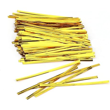 LUTER Gold Twist Ties