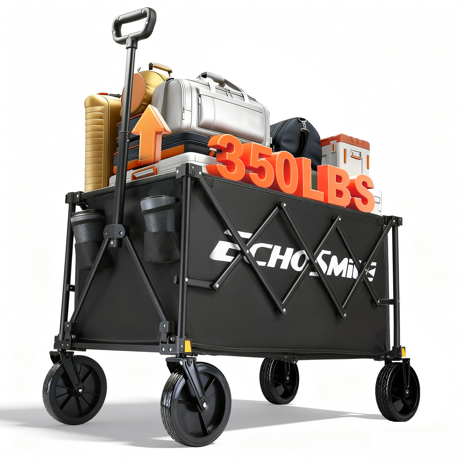 Amazon.com: EchoSmile Collapsible Foldable Wagon Cart with 350lbs