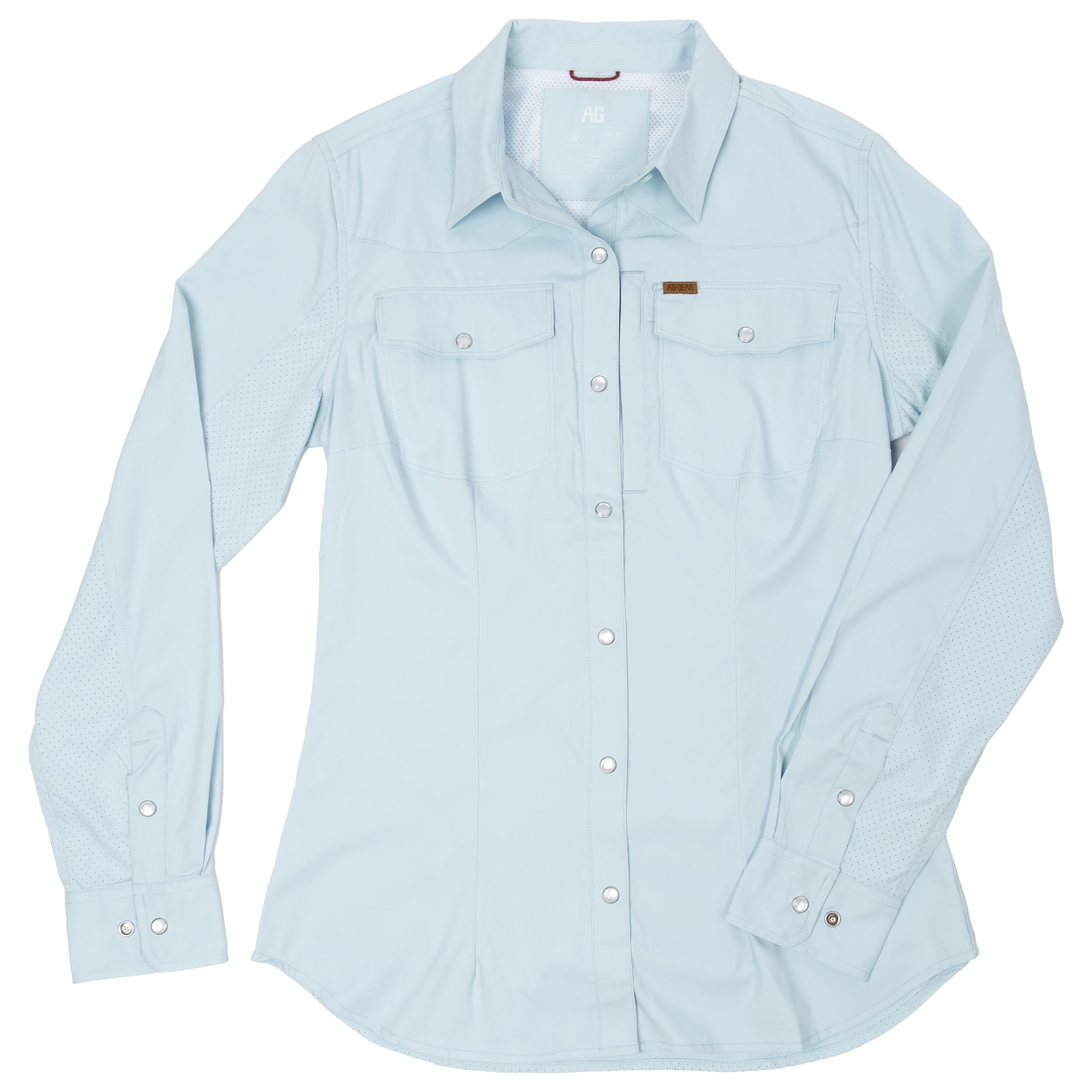 Women's Long Sleeve Stockyard Button Down Shirt, Breathable Performance  UPF30 Work Shirt for Farmers and Ranchers