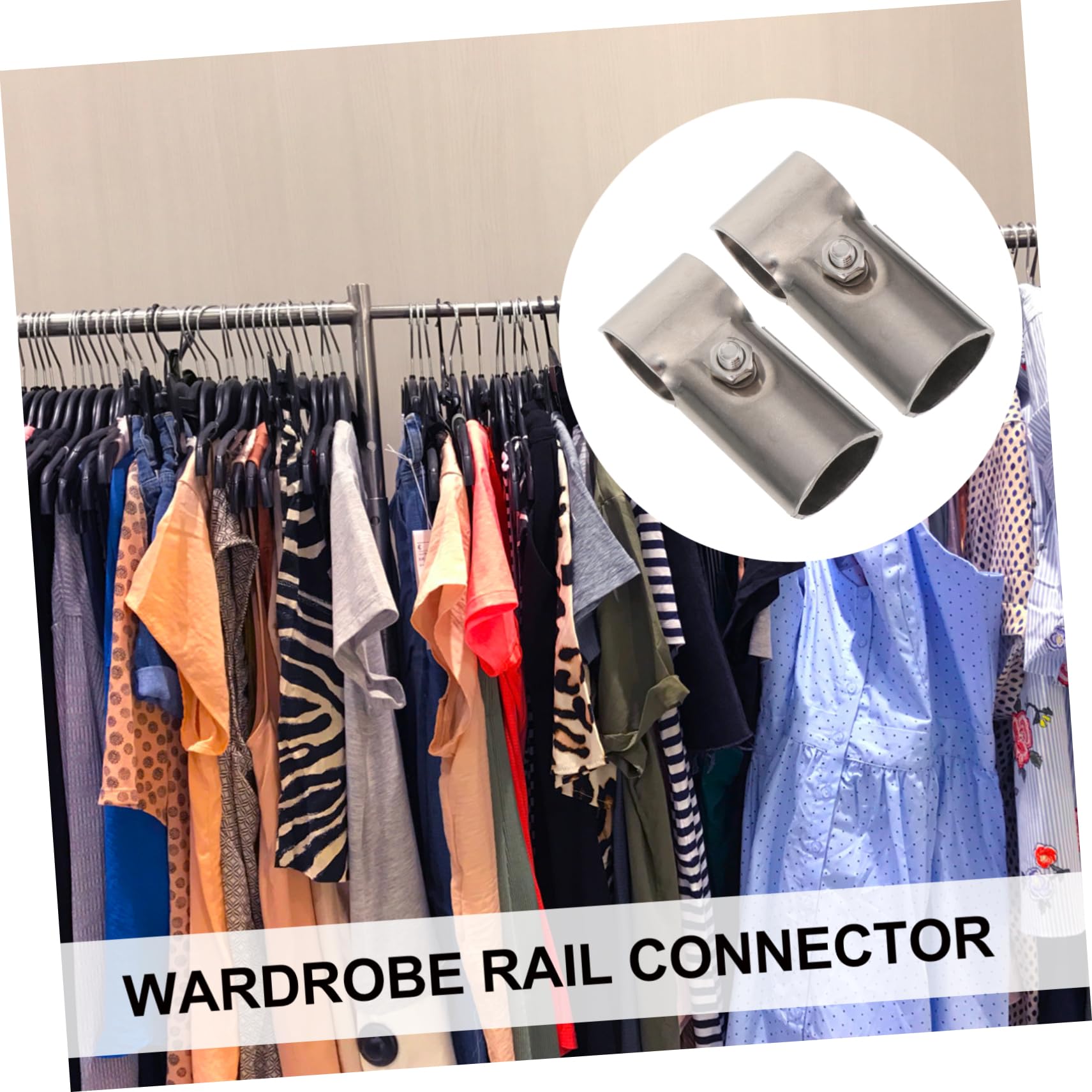 Iplusmile Lot De 5 Extensions De Tringle à Rideaux Pour Penderie