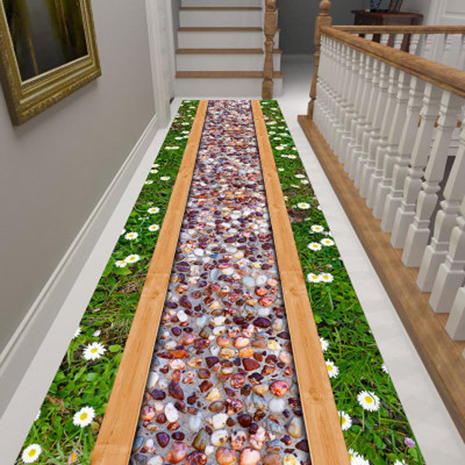 Tapis de couloir antidérapant pour éviter les chutes sur sol glissant