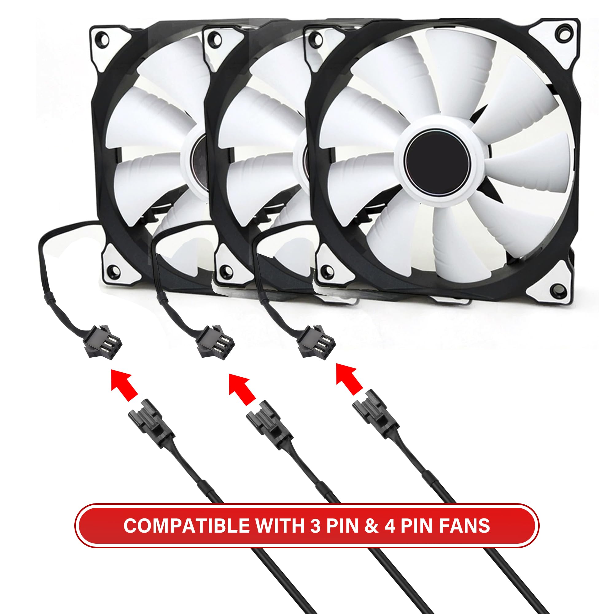 Splitter ARGB 5V 3 Pin Per PC | Da 1 A 3 Connettori | Cablaggio LED 30cm Per Ventole E Luci - Foto 14