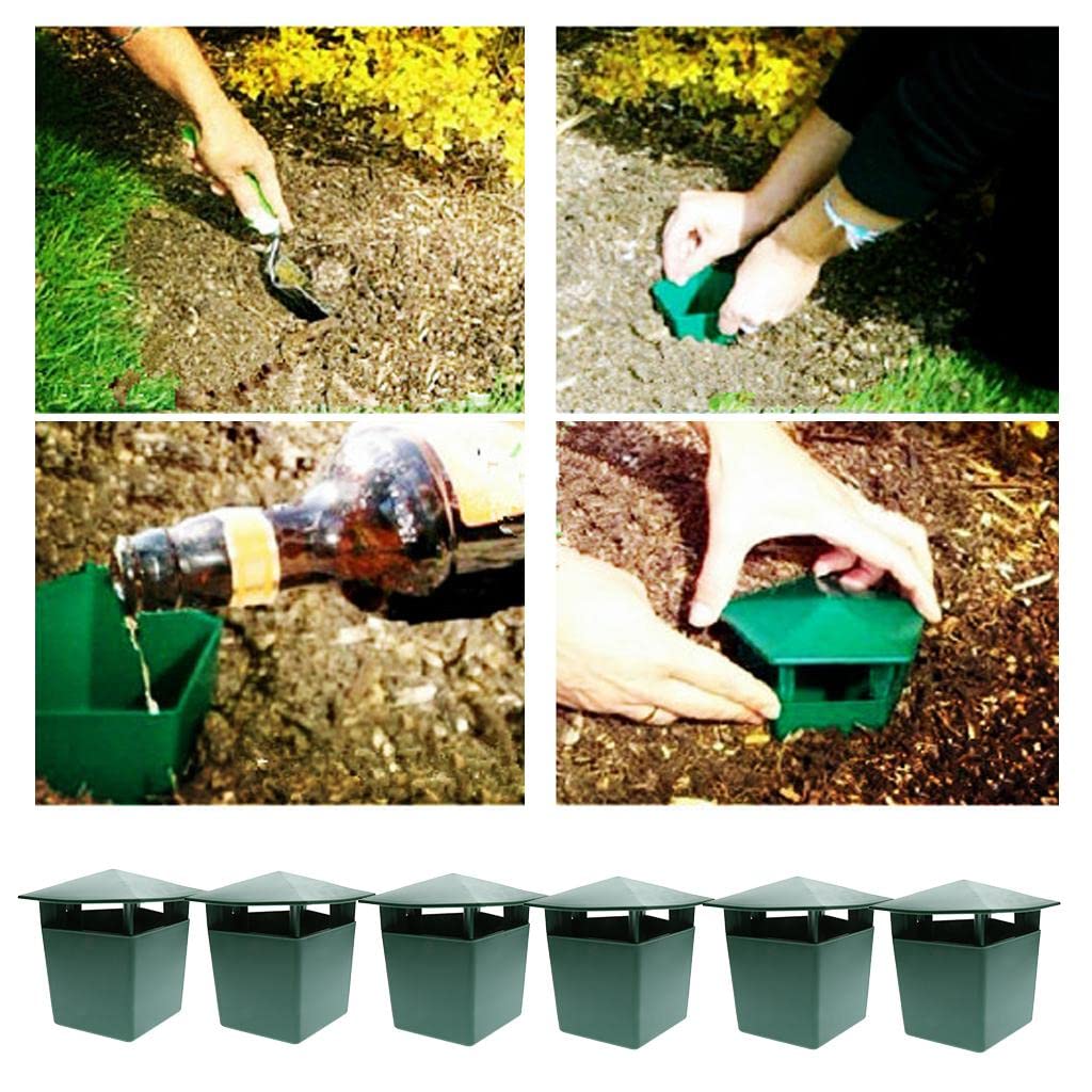 Schneckenfänger Falle Schneckenfalle Schädlingsbekämpfung Plastikschneckenkäfig für Pflanzenbeete Gewächshaus Ziergarten
