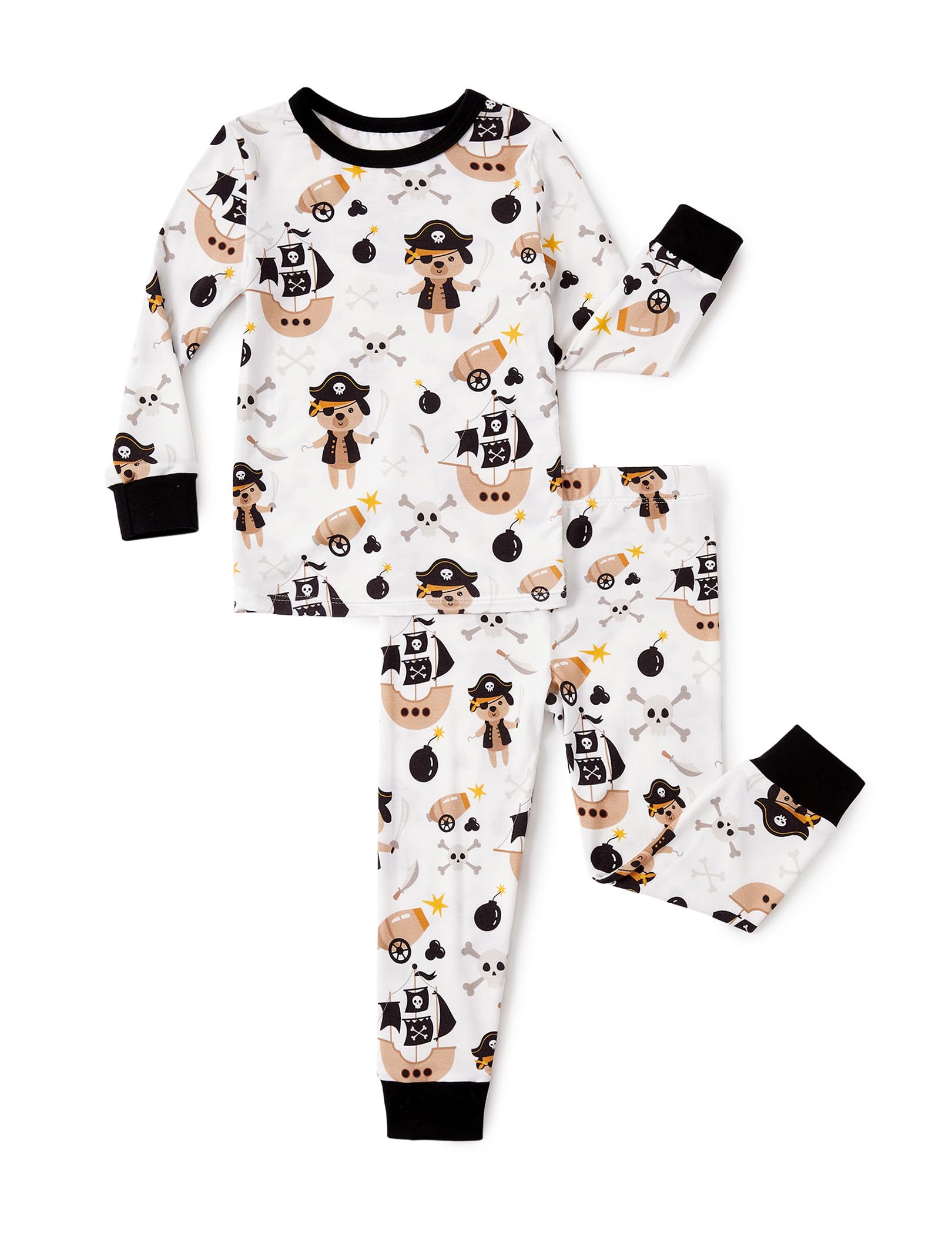 PATPAT Bamboo Viscose Pajama Sets for Toddler Boys &amp; Girls Baby Kids, Ultra-soft Snug fit Pjs Sleepers for Birthday Holiday